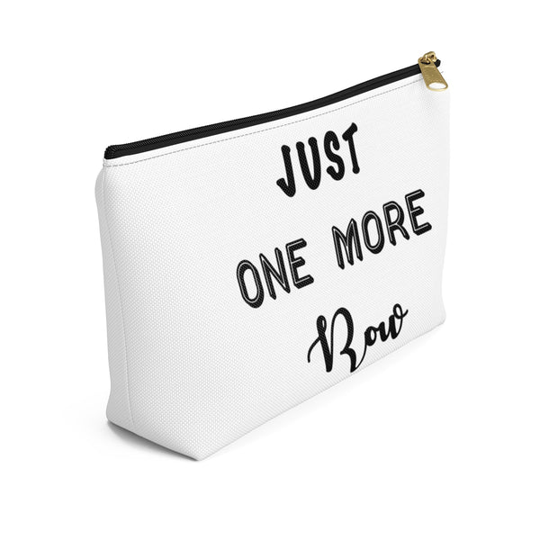 “Just One More Row” - White Accessory Pouch