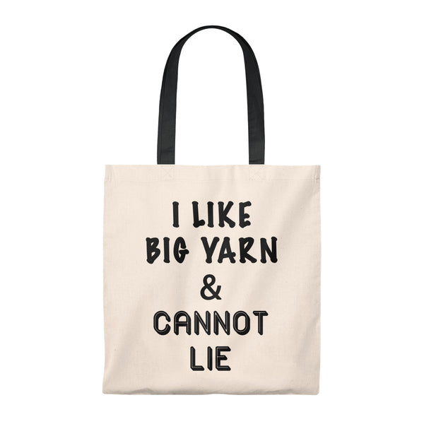 “I Like Big Yarn & Cannot Lie”- Tote Bag - Vintage