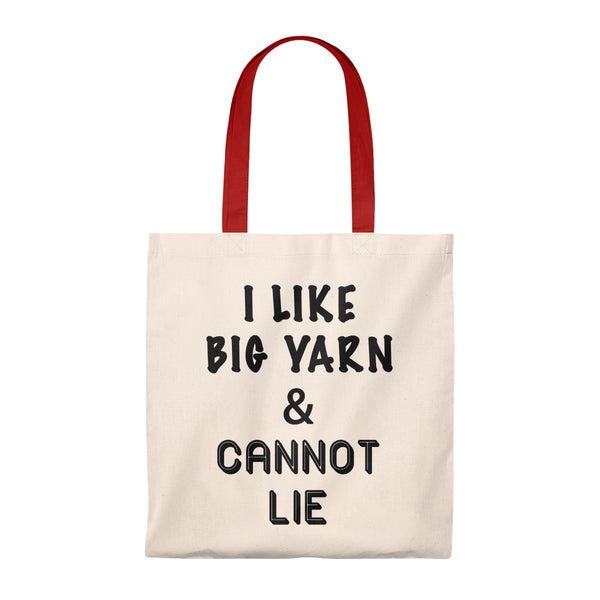 “I Like Big Yarn & Cannot Lie”- Tote Bag - Vintage