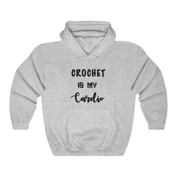 "Crochet is my Cardio" - Unisex Heavy Blend™ Hooded Sweatshirt